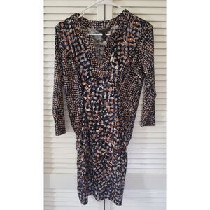 BCBG MaxAzria Cocktail Dress Stretch Dress Women Multi-Colored Small Petite